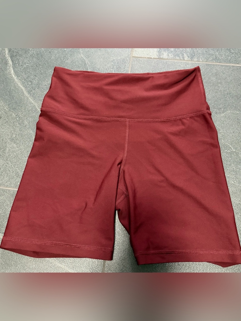 Old Navy Maroon High-Rise Bike Shorts